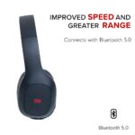MI Super Bass Bluetooth Wireless On Ear Headphones with Mic (Black and Red) - Image 5