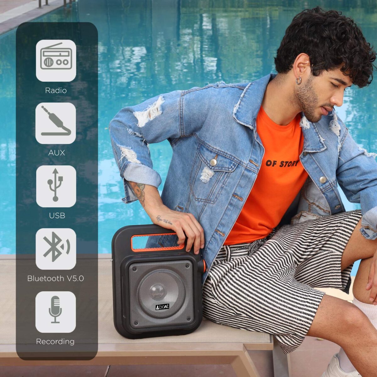 boAt PartyPal 20 15 W Bluetooth Party Speaker With Karaoke Mic - Image 3