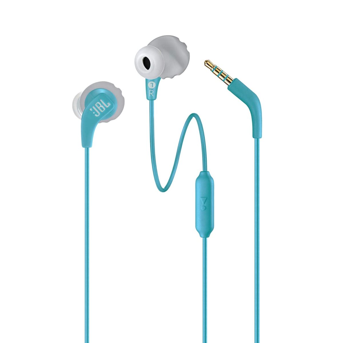 JBL Endurance Run Wired in Ear Earphones (Blue, Teal) - Image 1