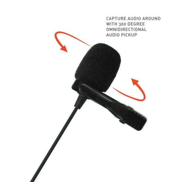 JBL Commercial CSLM20B Omnidirectional Lavalier Microphone