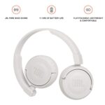 JBL T460BT Extra Bass Wireless On-Ear Headphones (White) - Image 5