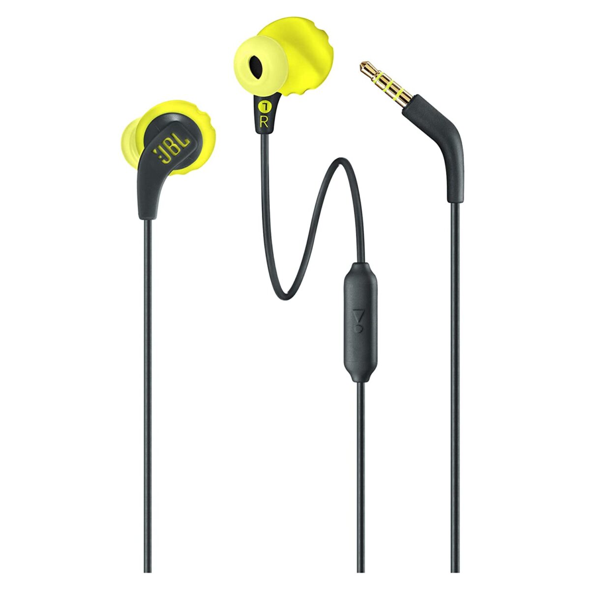 JBL Endurance Run, Sports in Ear Wired Earphones (Yellow) - Image 1