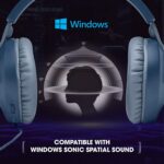 JBL Quantum 100 Wired Over-Ear Gaming Headset (Blue) - Image 6