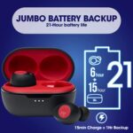 JBL C115TWS True Wireless Headphone (Red) - Image 4