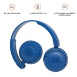 JBL T460BT Extra Bass Wireless On-Ear Headphones (Blue) - Image 5