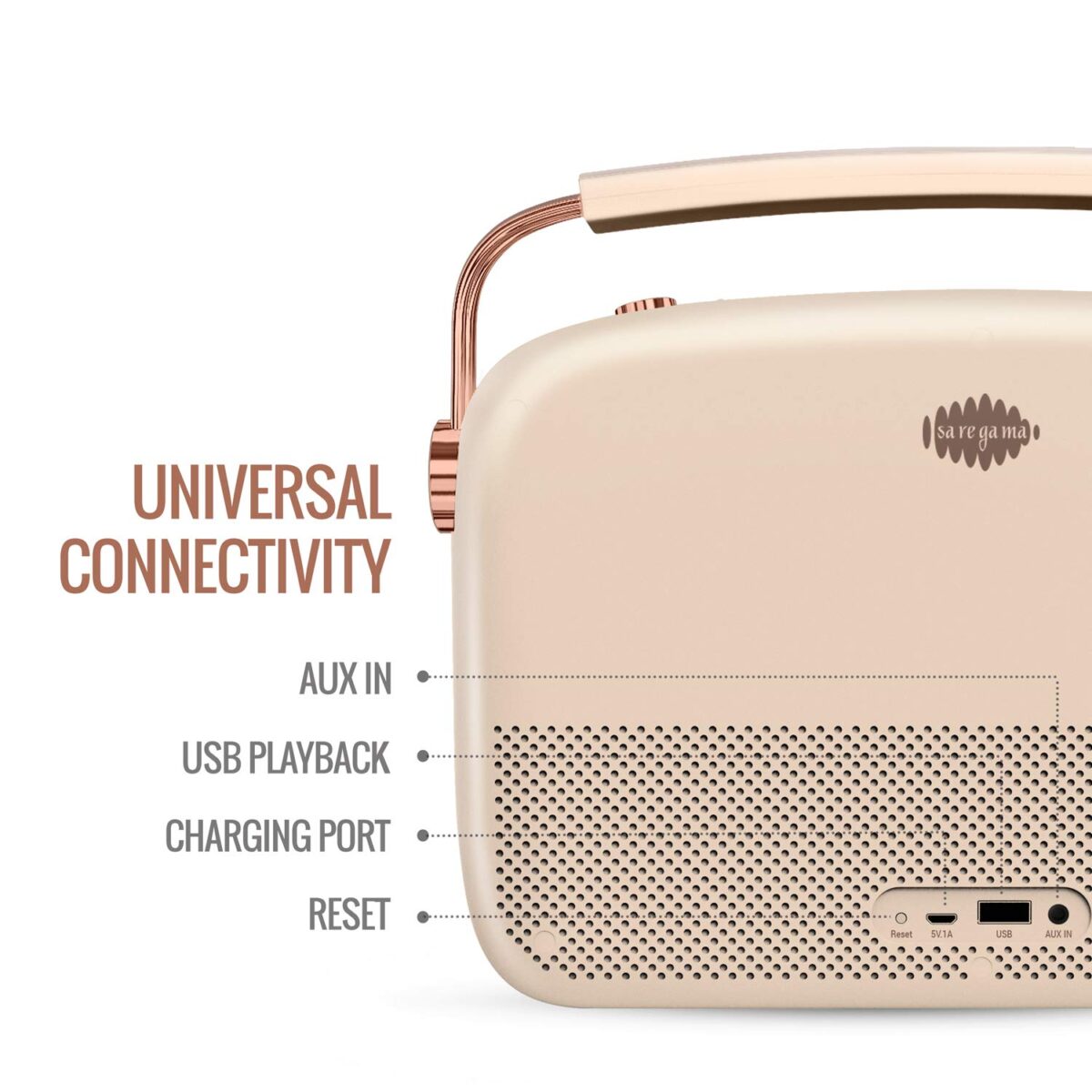 Saregama Carvaan Portable Music Player (Champagne Gold) - Image 4