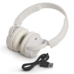 JBL T460BT Extra Bass Wireless On-Ear Headphones (White) - Image 2