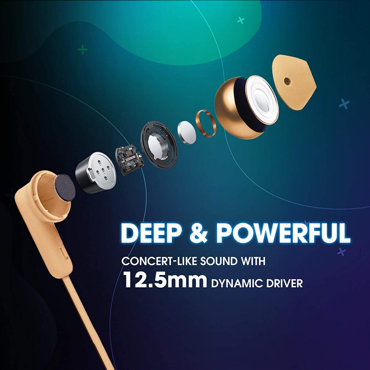 JBL Tune 215BT in-Ear Wireless Bluetooth Headphones (Gold) - Image 6