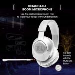 JBL Quantum 100 Wired Over-Ear Gaming Headset (White) - Image 4