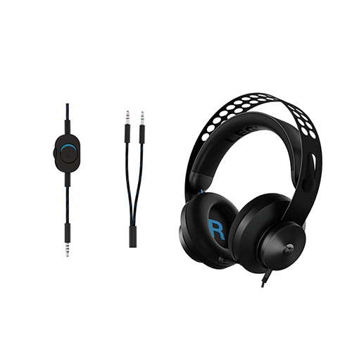Lenovo Legion H300 Wired On Ear Headphones with Mic (Black, Grey)