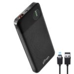 pTron Dynamo Pro 10000mAh 18W QC3.0 PD Power Bank (Black)