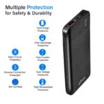 pTron Dynamo Pro 10000mAh 18W QC3.0 PD Power Bank (Black) - Image 4