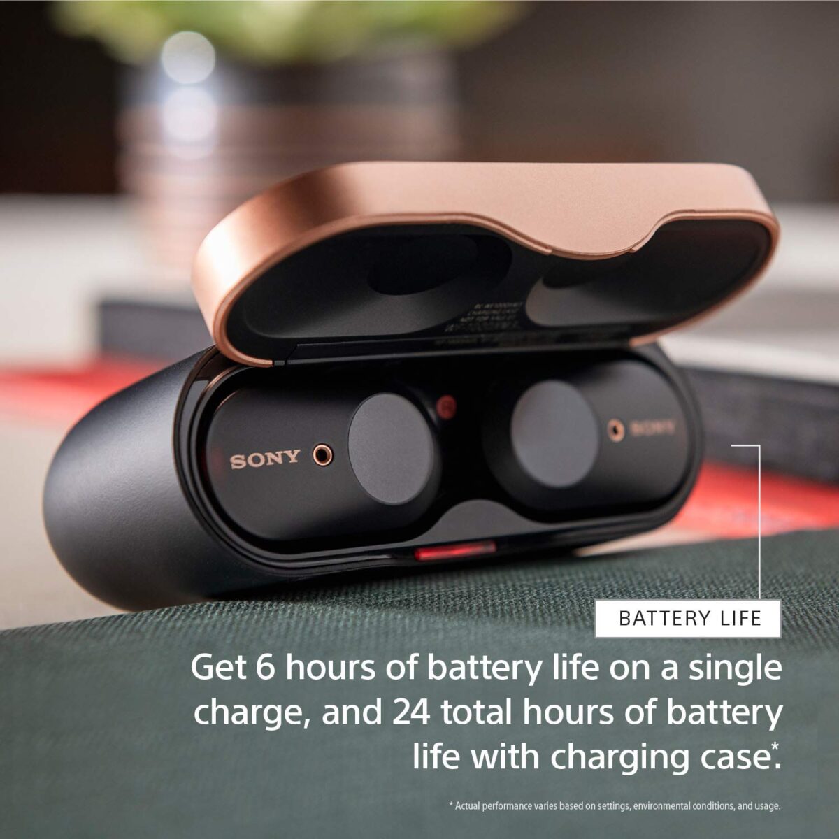 Sony WF-1000XM3  True Wireless Bluetooth Earbuds (Black) - Image 4