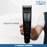 VEGA Men T3 Beard Trimmer For Men (Black) - Image 5