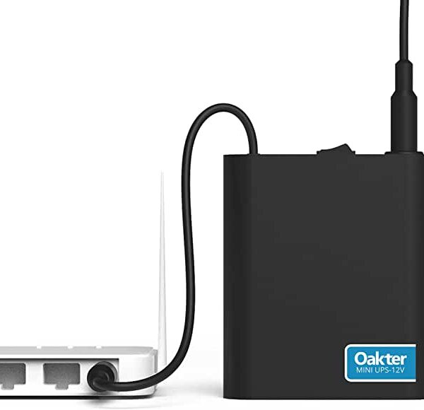 Oakter Mini UPS Wi-Fi Power Backup For Router (Black)