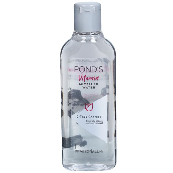 Ponds Vitamin Micellar Water D Toxx Charcoal 250 ml (pack of 2)