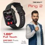 Fire-Boltt Ring 2 Smartwatch with Bluetooth Calling (Black) - Image 2