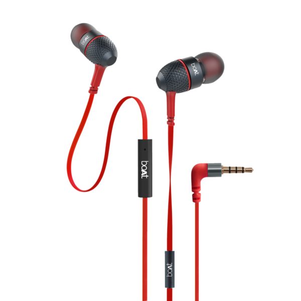 boAt BassHeads 228 in-Ear Wired Earphones (Red)