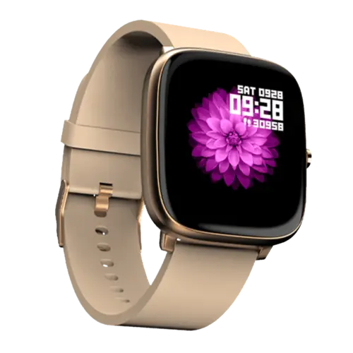 Noise ColorFit Qube Smart Watch (Beige Gold)