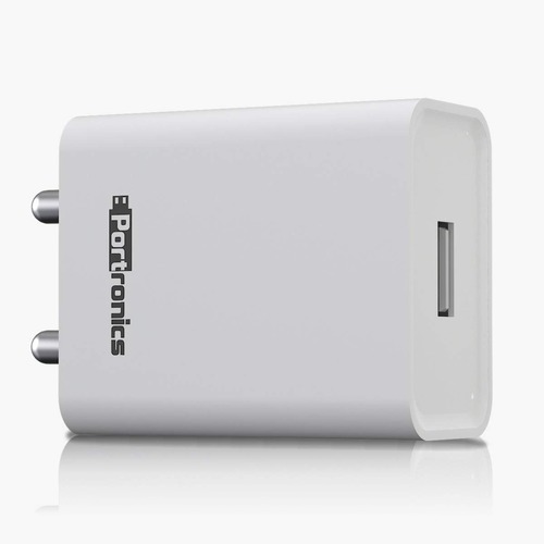 Portronics Adapto 62 USB Wall Adapter (White)