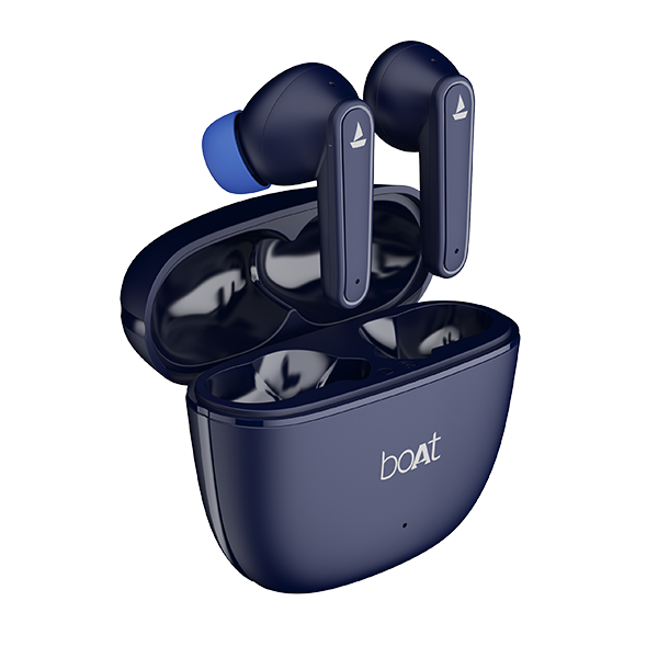 Boat Airdopes 115 Wireless Bluetooth Airbuds (Furiour Blue)