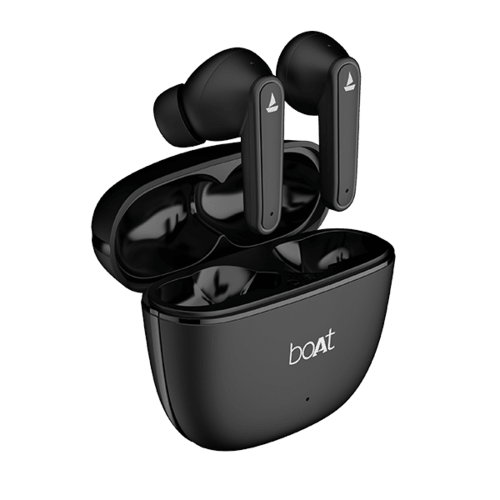 Boat Airdopes 115 Wireless Bluetooth Airbuds (Active Black)